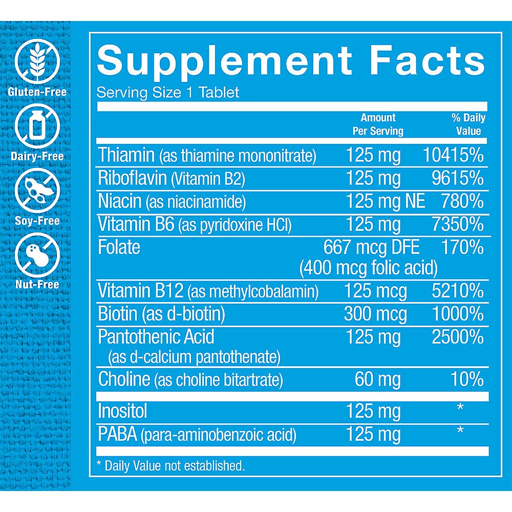 The Vitamin Shoppe Vitamin B-Complex Tablet, 100 Tablets