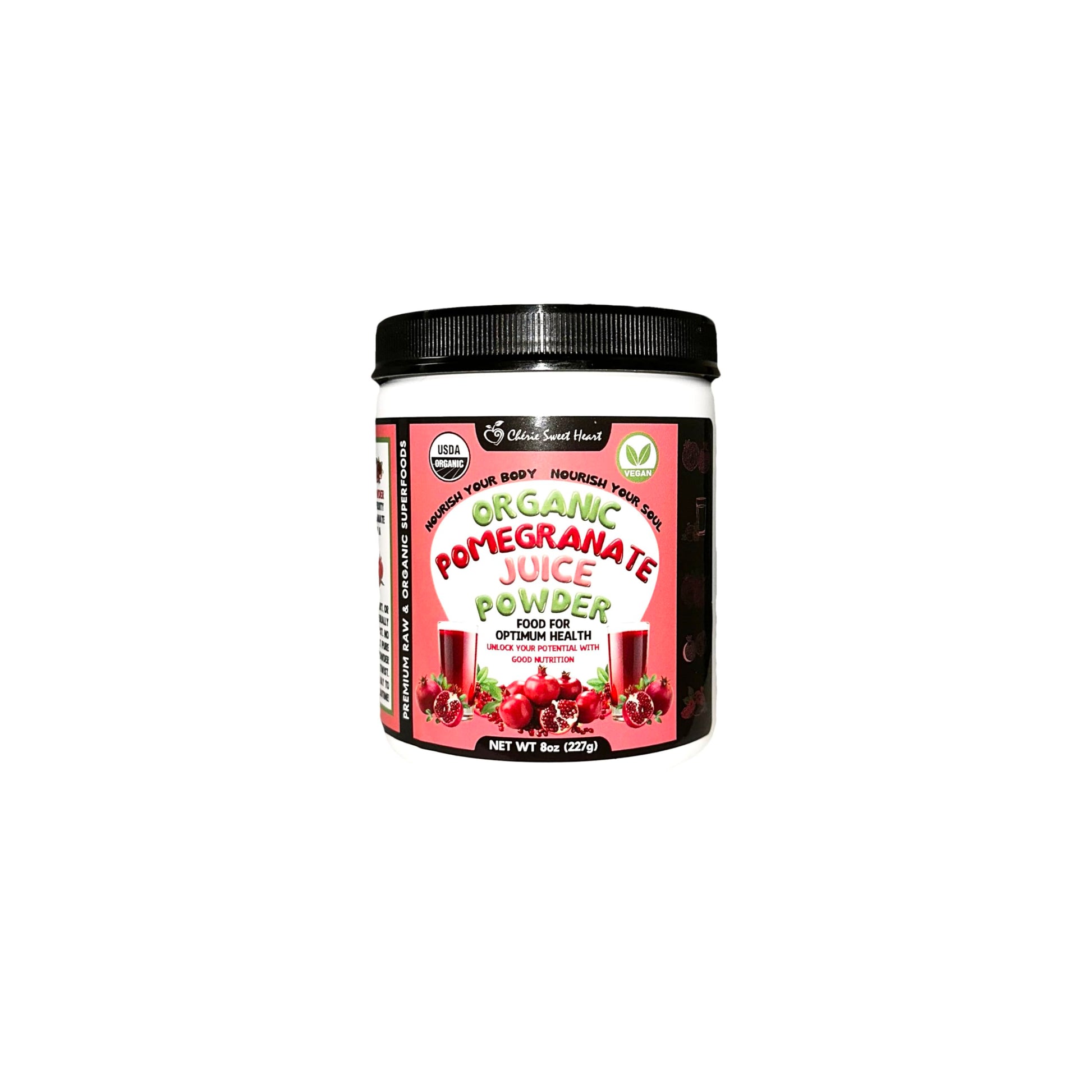 Chérie Sweet Heart USDA Organic Pomegranate Juice Powder 8 Ounce