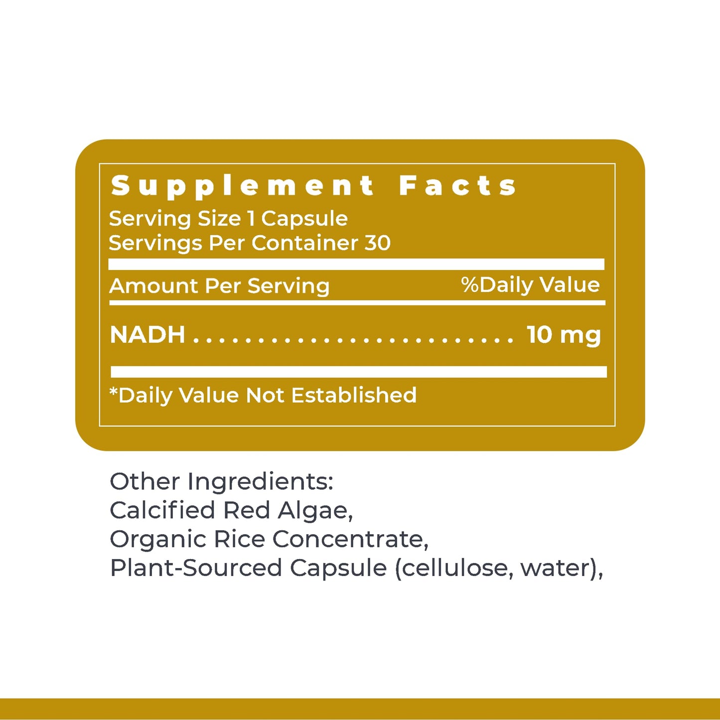 Premier Research Labs NADH Supplement, Nicotinamide Adenine Dinucleotide, Cell Regenerator, Respiratory Support, 30 Capsules