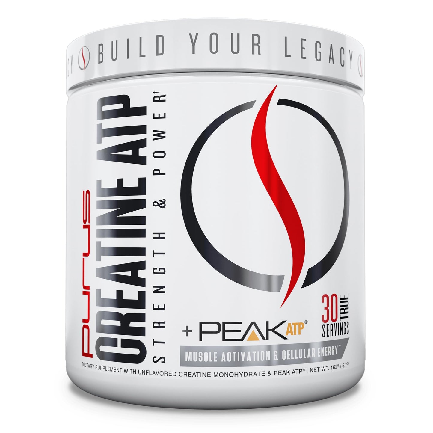Purus Labs Creatine ATP, Peak ATP + Creatine Monohydrate, Unflavored Powder, 5.7 oz