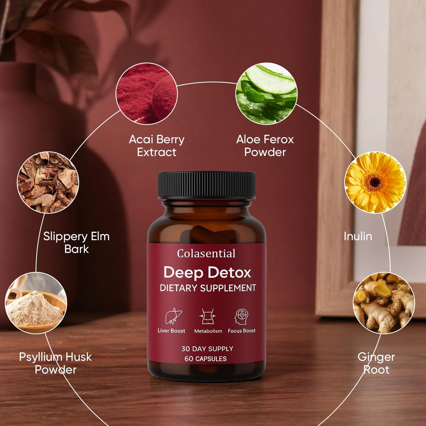 FQMUEV Colasential Max Liver Detox 60 Capsules
