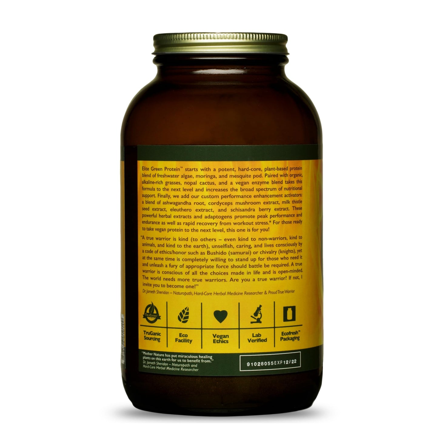 HealthForce SuperFoods Elite Green Protein Mesquite Powder 1.09 lb