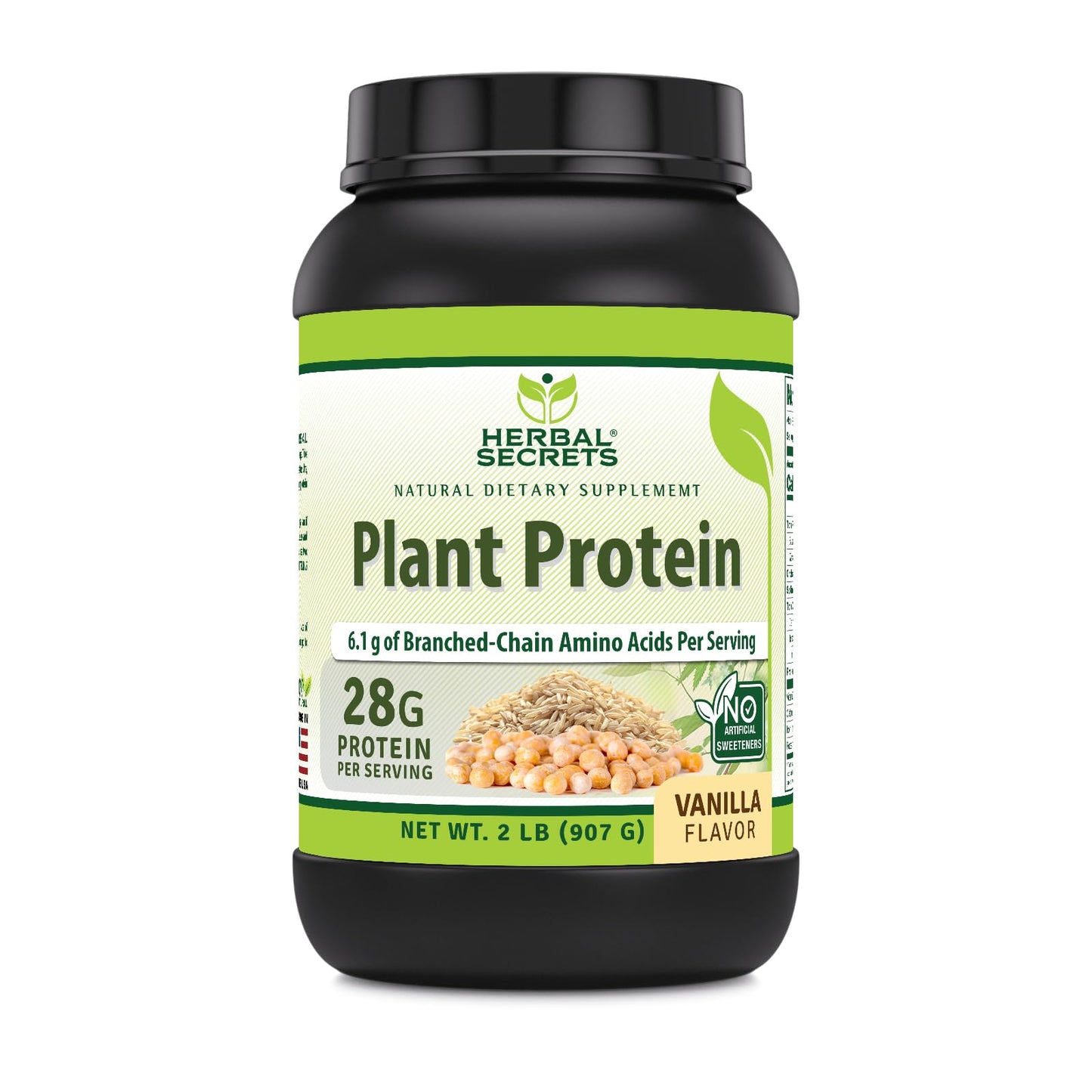 Herbal Secrets Plant Protein Powder Chocolate 2 Lb 32