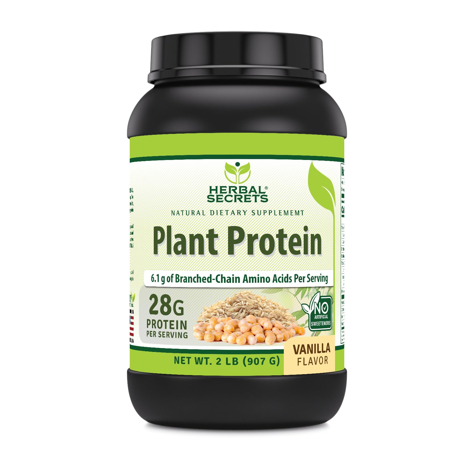 Herbal Secrets Plant Protein Powder Chocolate 2 Lb 32