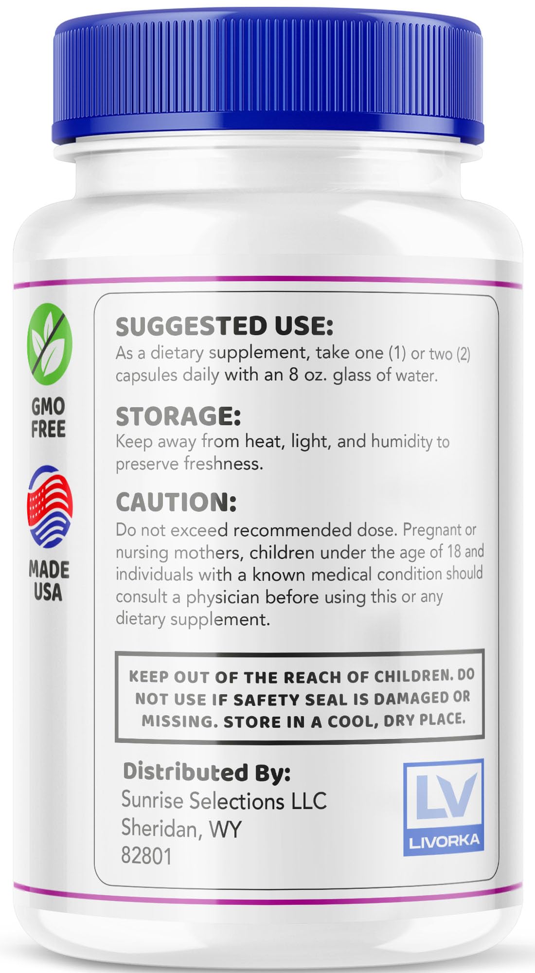 LIVORKA Viriltonic Advanced Support Formula Capsules 300 Capsules