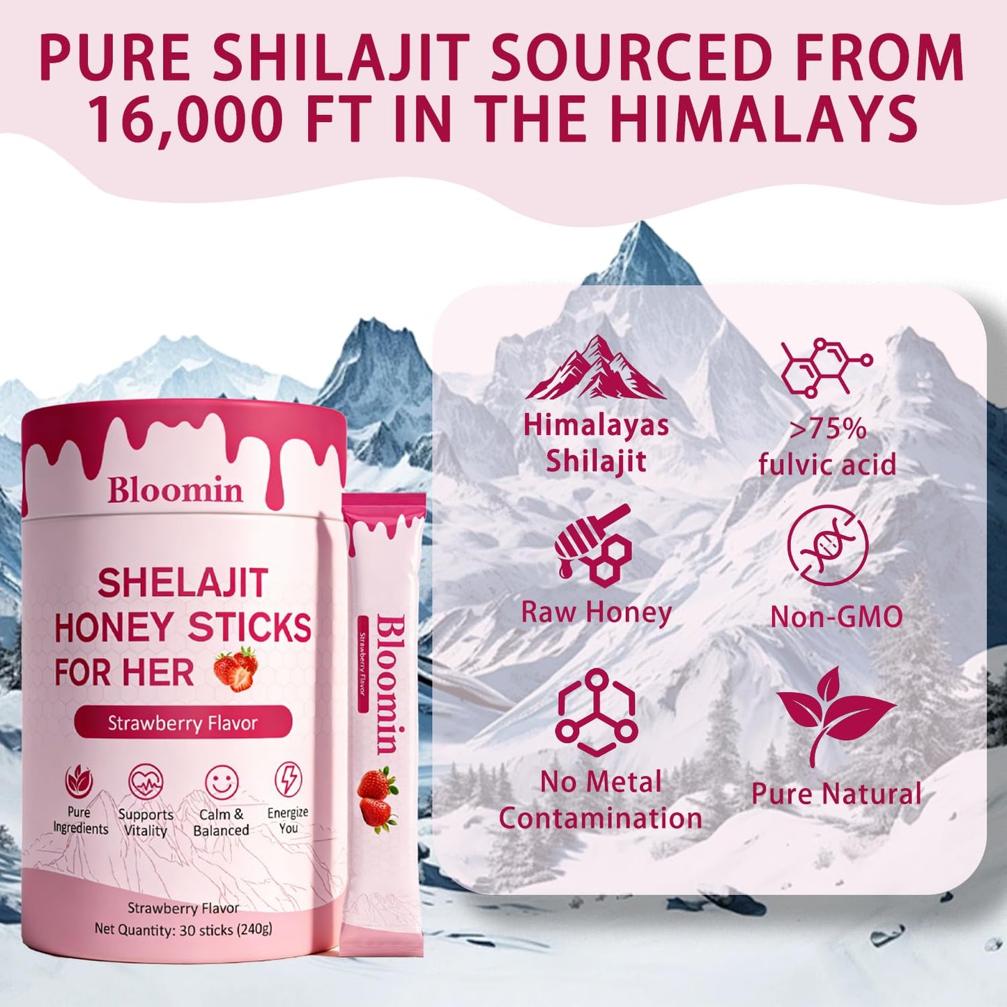 Belano Bloomin Honey Sticks Shilajit Gummies, 1 Count