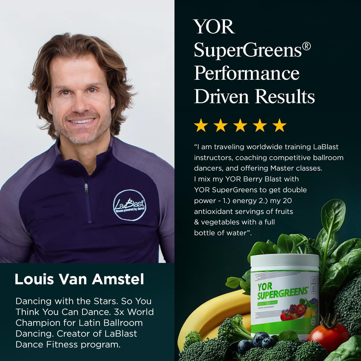 YOR Health SUPERGREENS Powder 6.52 Ounce