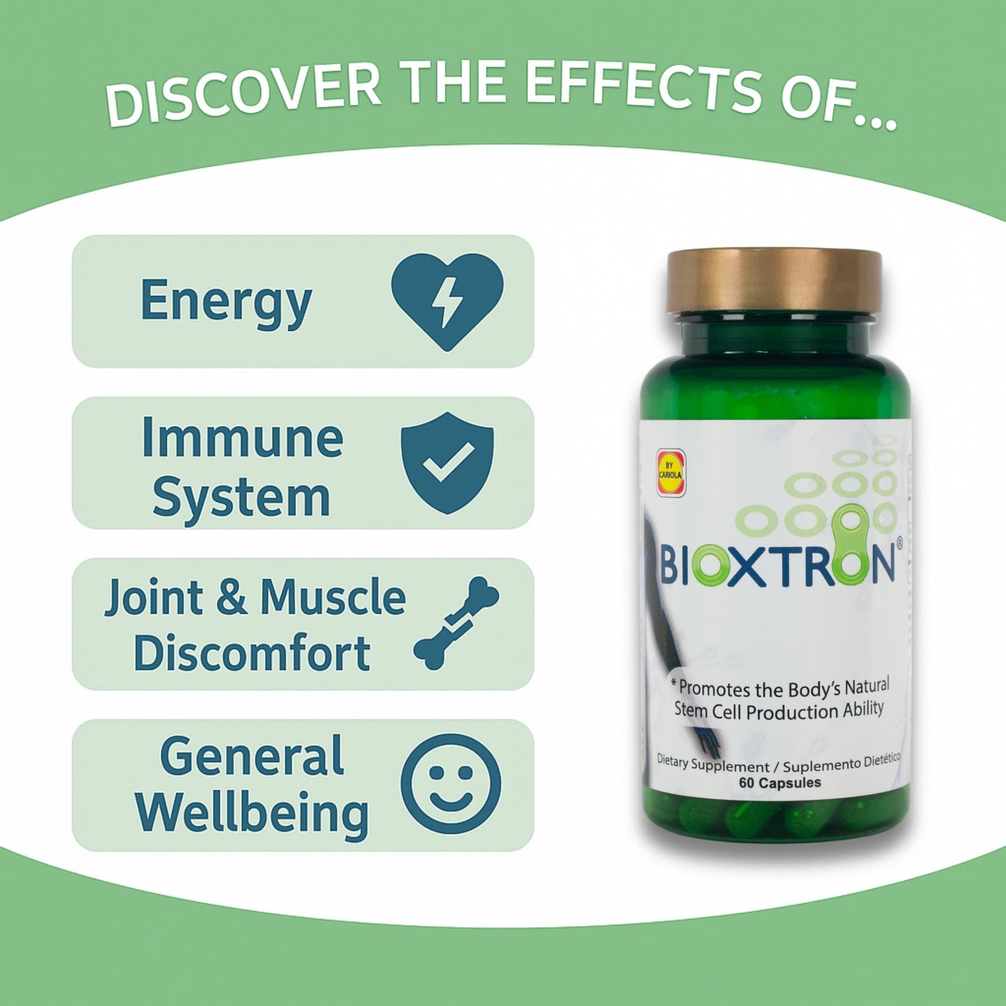 Bioxtron Natural AFA Stem Cell Supplement 120 Capsules