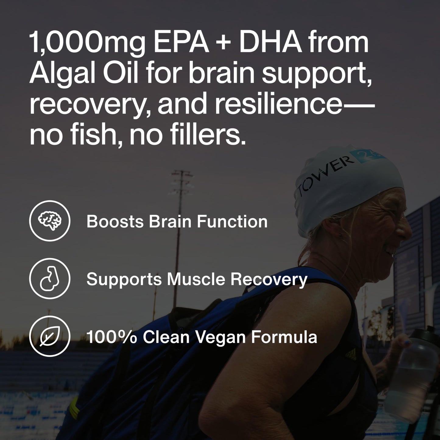 Momentous Vegan Omega-3 1,000 mg Plant-Based EPA & DHA Softgel 1 Count