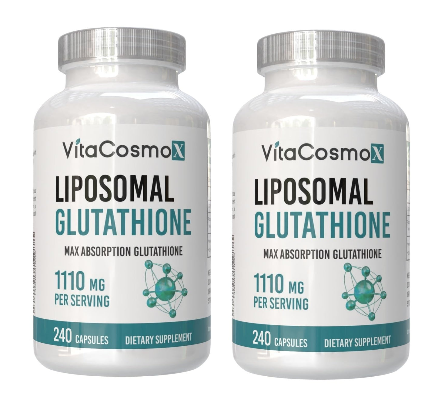 VitaCosmoX Liposomal Glutathione Capsules, 480 Count
