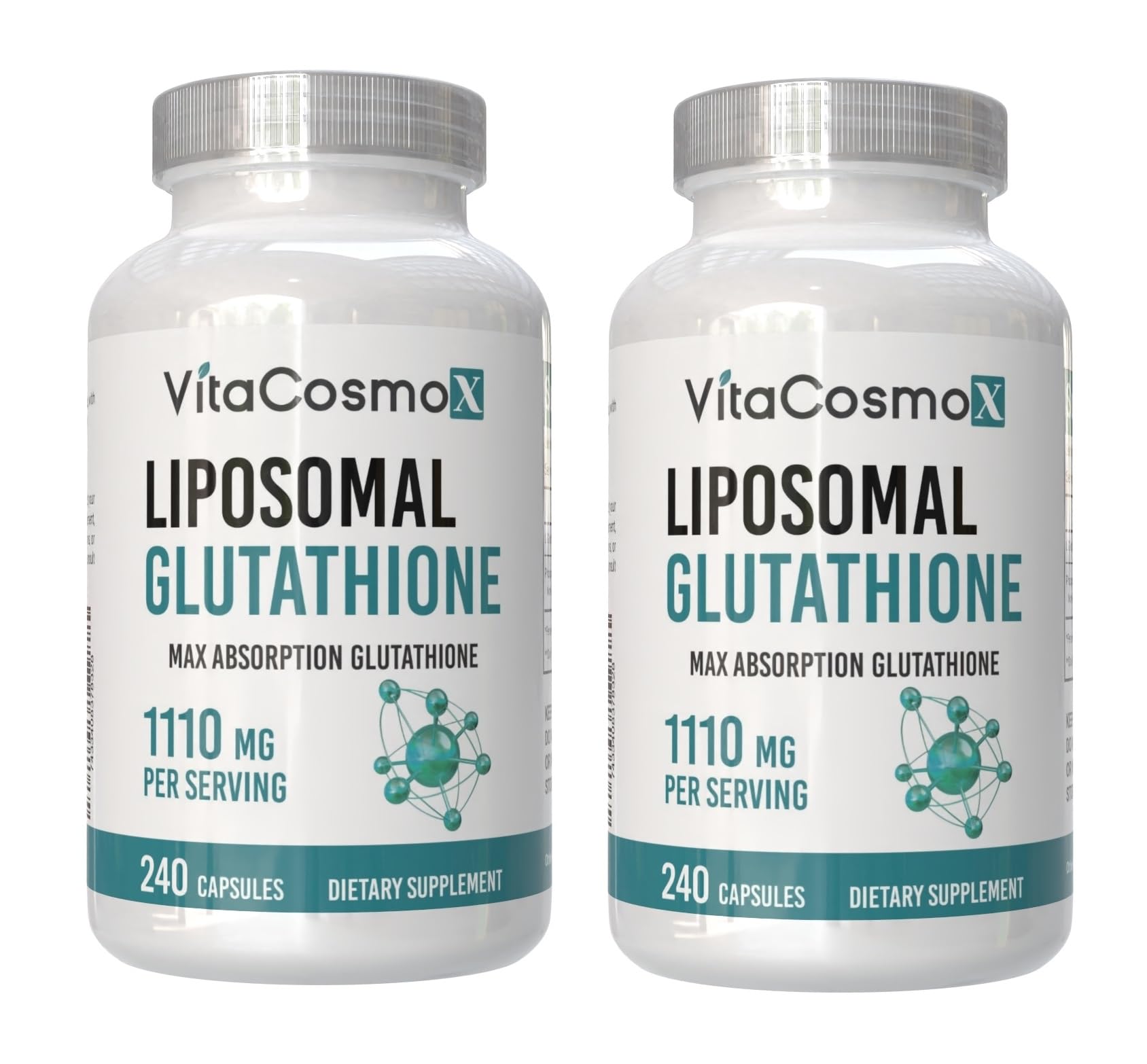 VitaCosmoX Liposomal Glutathione Capsules, 480 Count