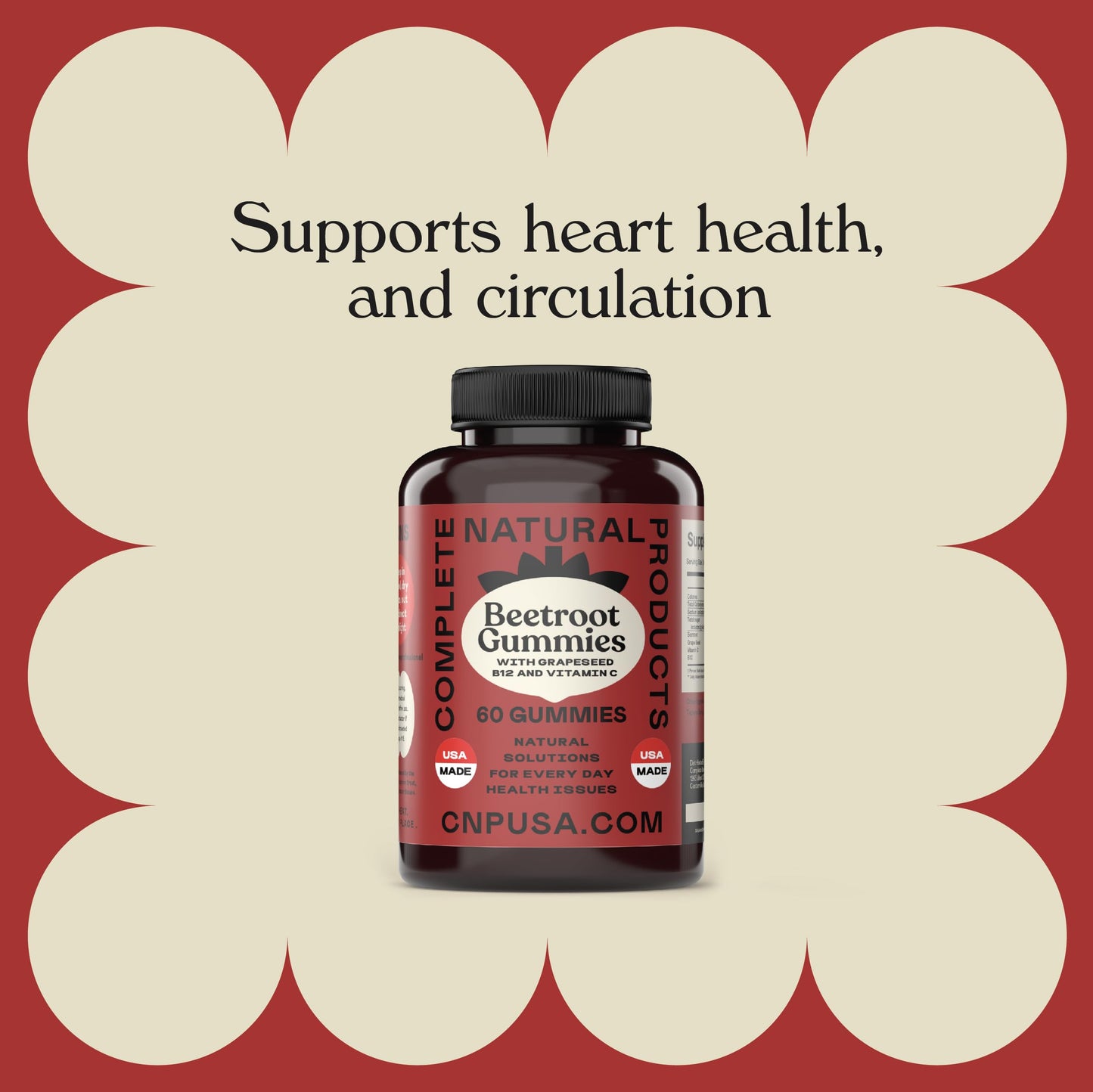 Complete Natural Products Beetroot Plus Gummies 60 Count