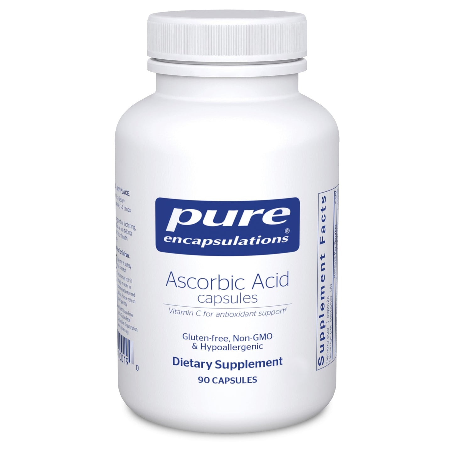 Pure Encapsulations Ascorbic Acid Capsules 1000 mg, 90 Capsules