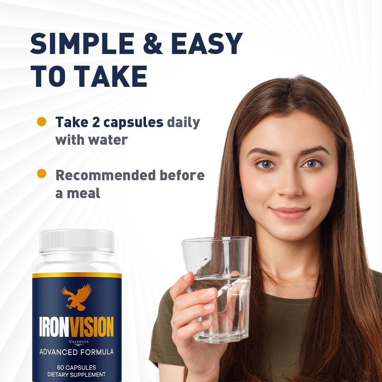 Valdivia Iron Vision Eye Supplement Capsules 180 Capsules