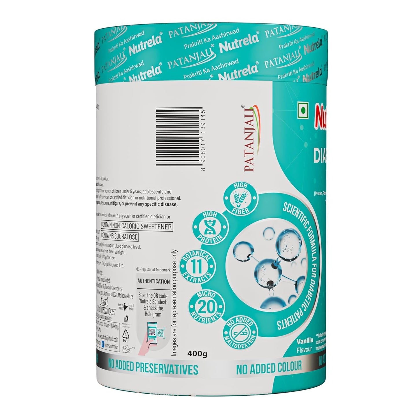 PGM DISTRIBUTORS Nutrela Diabetic Protein Powder for Adults, 26.6