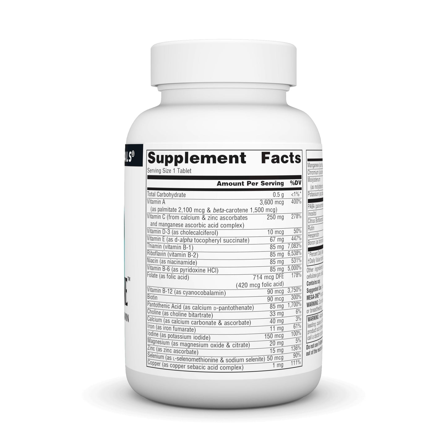 Source Naturals Mega-One Multi-Vitamin with Minerals, 60 Tablets