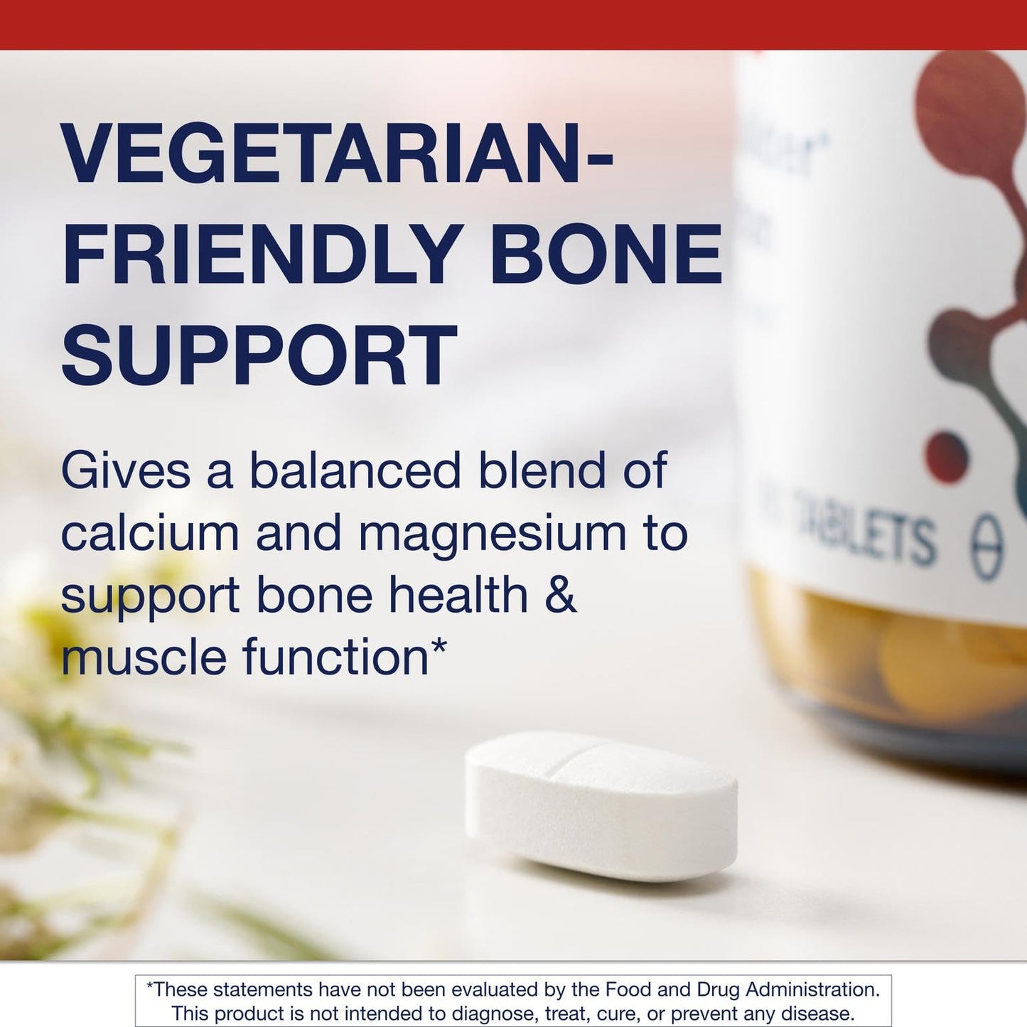 Metagenics Bone Builder Vegetarian - Balanced Calcium & Magnesium Mineral Complex Tablet 90 Count