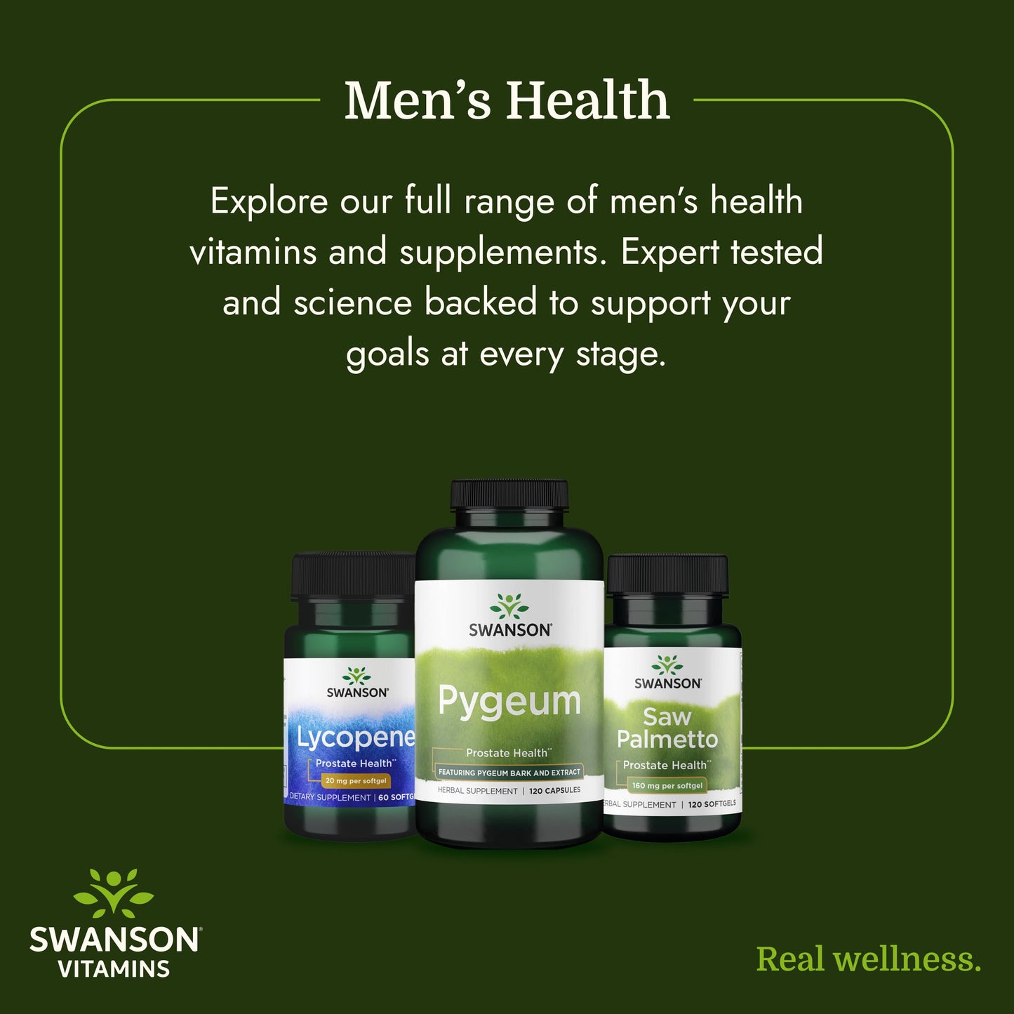 Swanson Saw Palmetto Full Spectrum 540 mg Capsules 500 Count