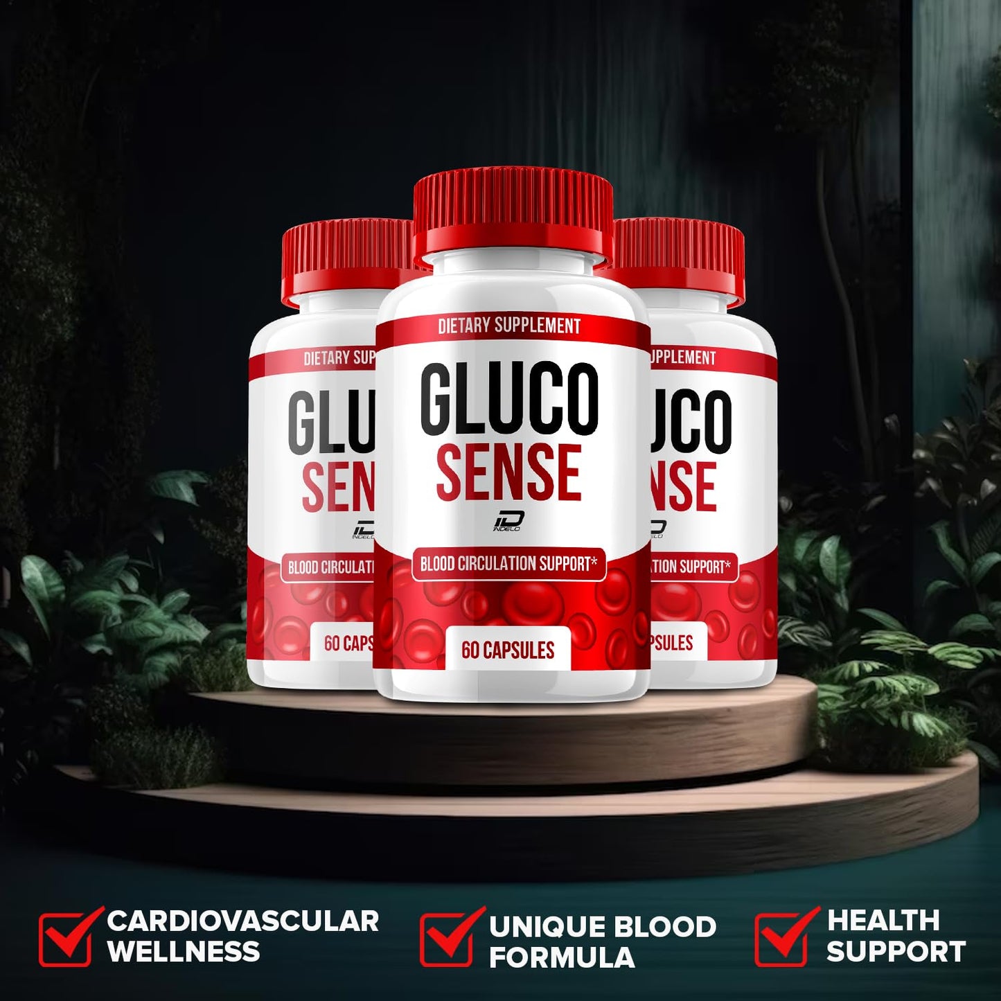 Indelo GlucoSense Capsules 180 Capsules