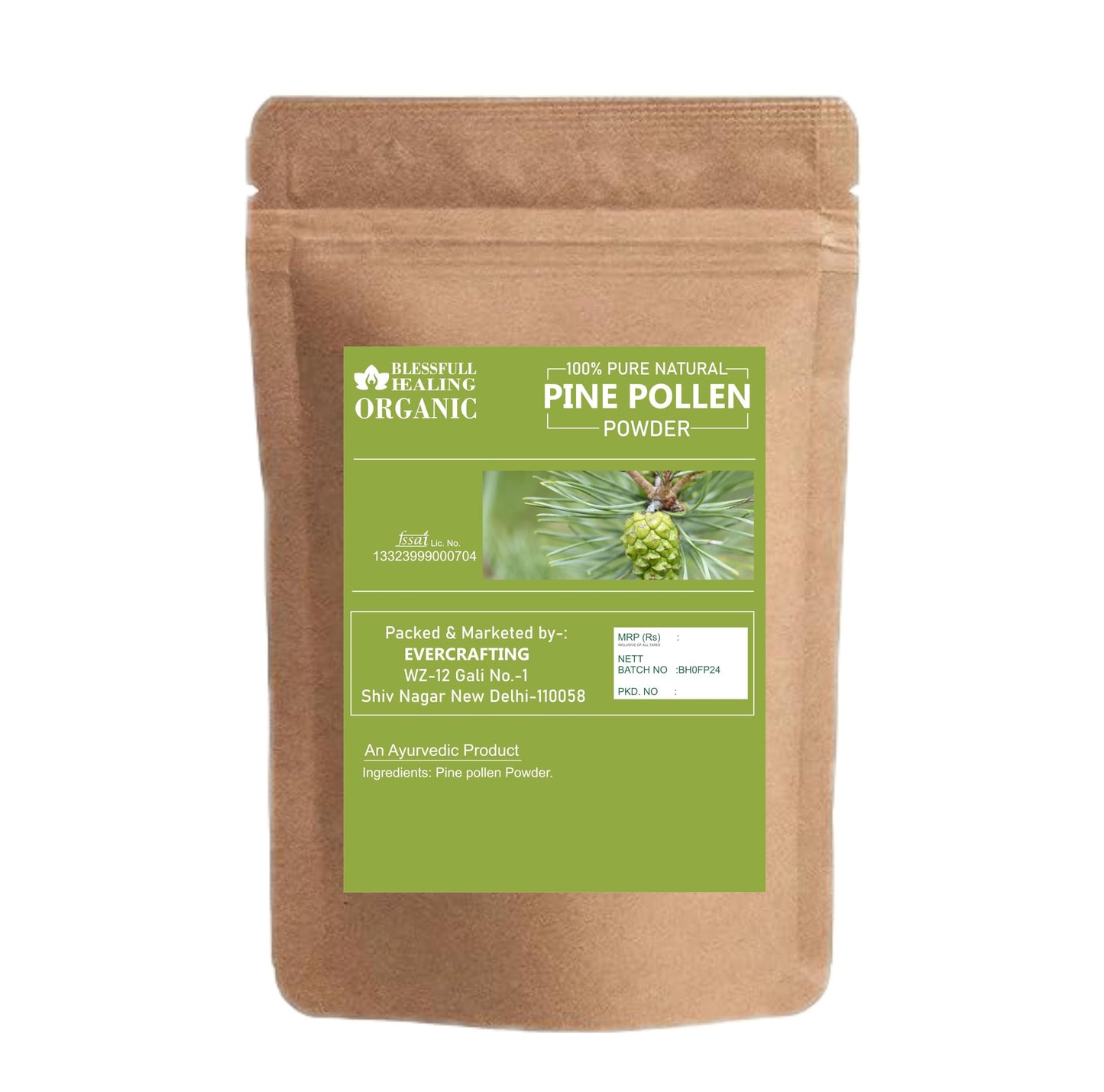 Blessfull Healing Organic Pine Pollen Powder 10.58 oz