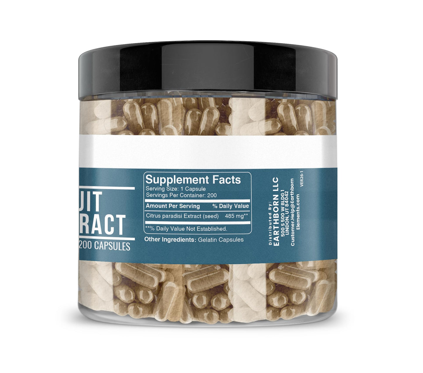 Earthborn Elements Grapefruit Seed Extract Capsules 200