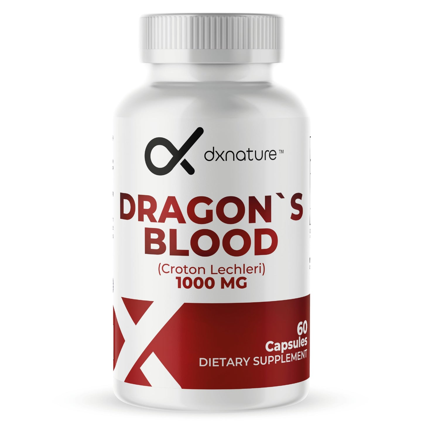 DXNATURE Dragon’s Blood Capsules 1000 mg Croton Lechleri Extract Digestive & Skin Support, 60 Capsules