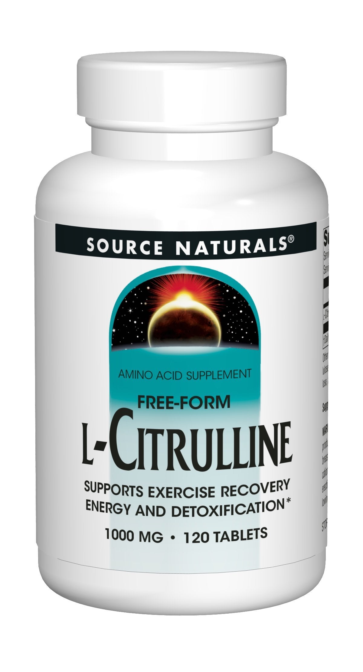 Source Naturals L-Citrulline 1000mg Nitric Oxide Booster, 120 Tablets