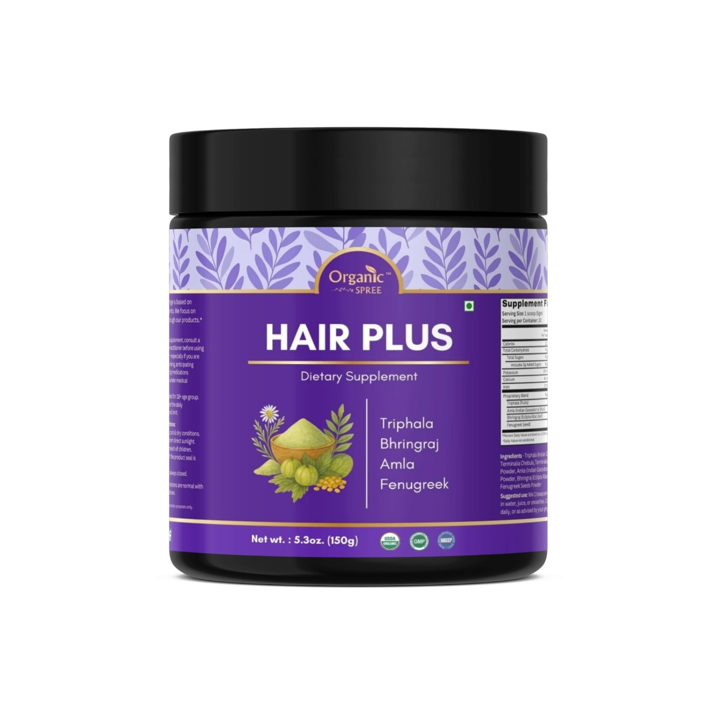 Organic Spree Hair Plus Powder 5.3 oz