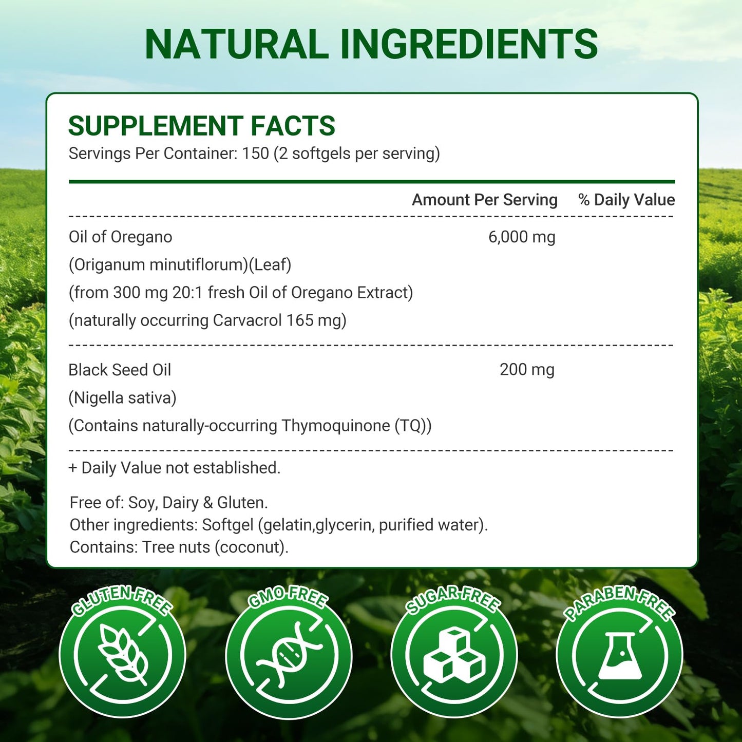 Moravax Oil of Oregano Softgels 300 Softgels