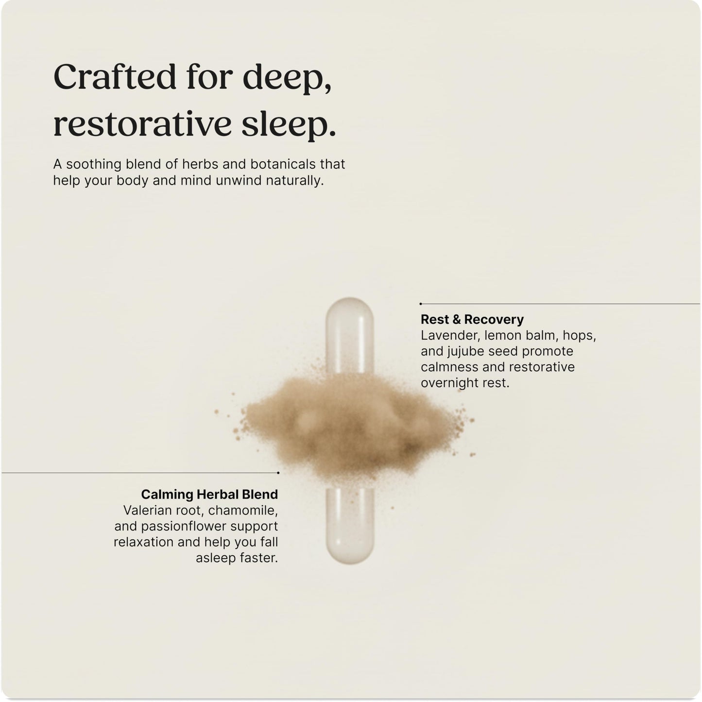 Greenworks Nature's Rest Melatonin-Free Sleep Aid for Adults, 60 Capsules