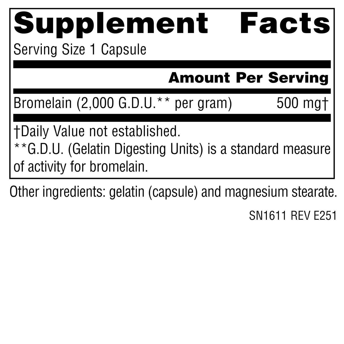 Source Naturals Pineapple Enzyme Bromelain - 2,000 GDU/GRAM - 500mg Capsules, 30 Count