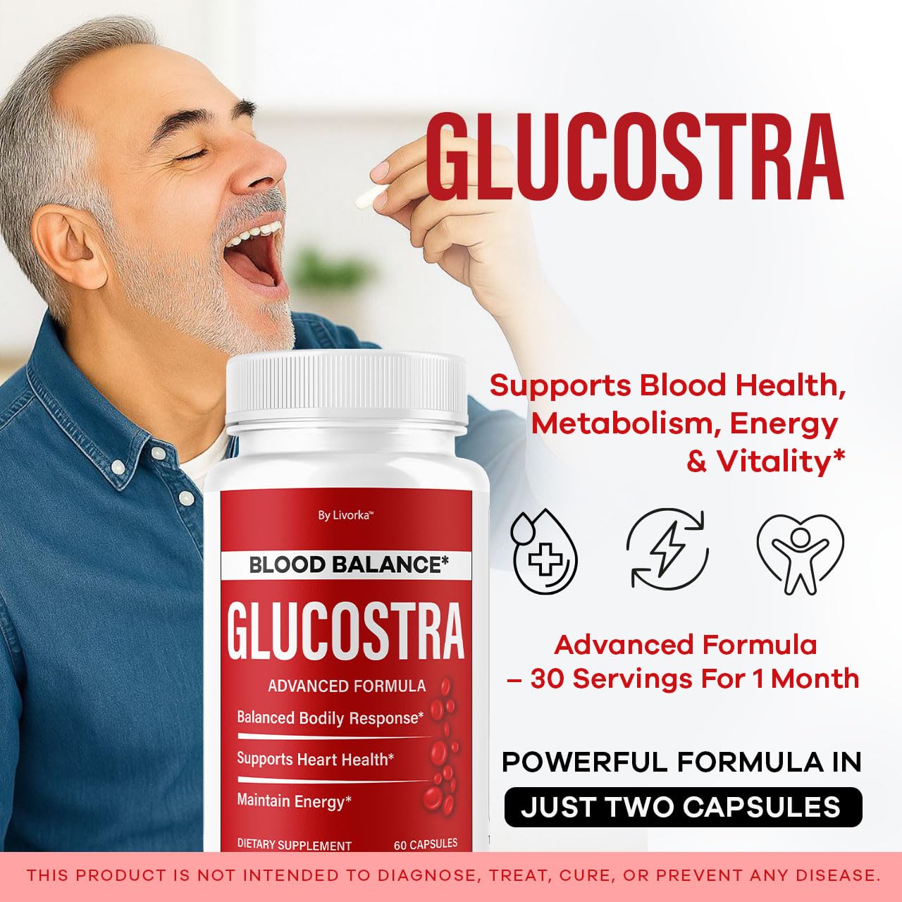 LIVORKA Glucostra Capsules 120 Capsules
