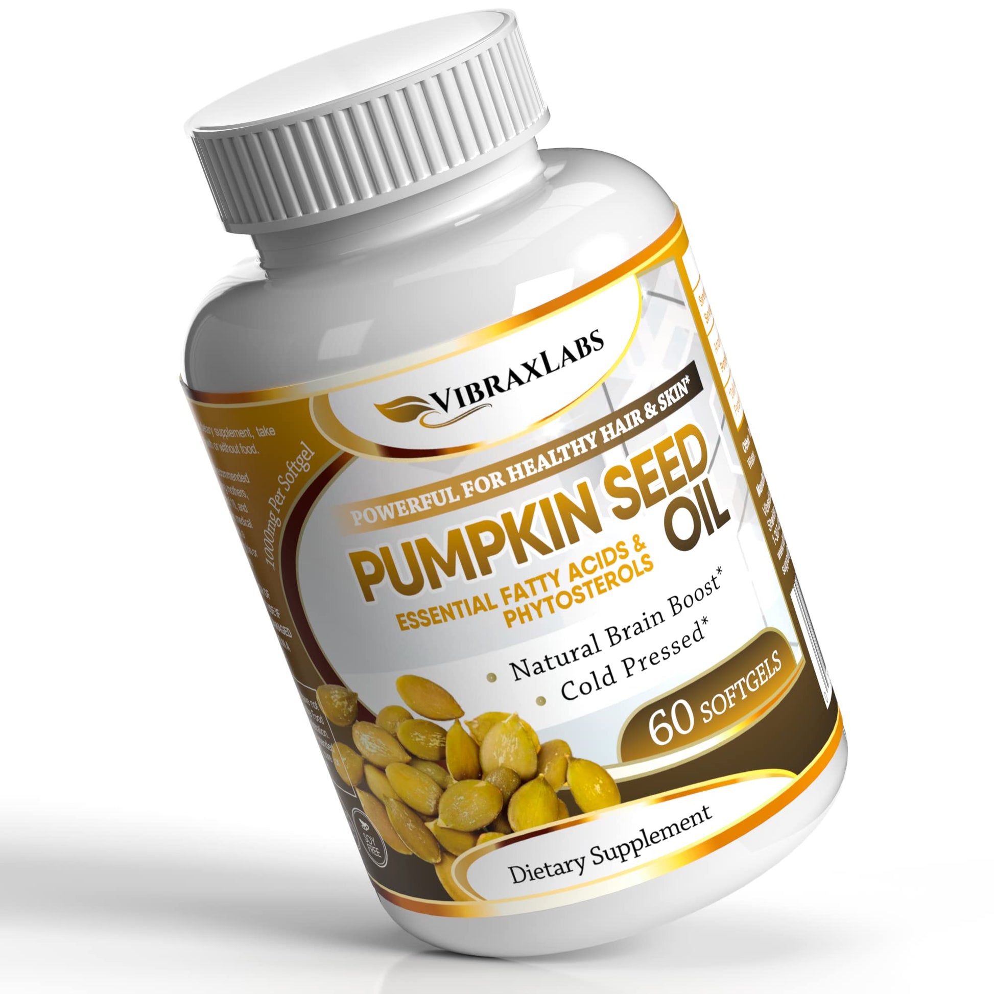 Vibraxlabs Pumpkin Seed Oil Softgels 60
