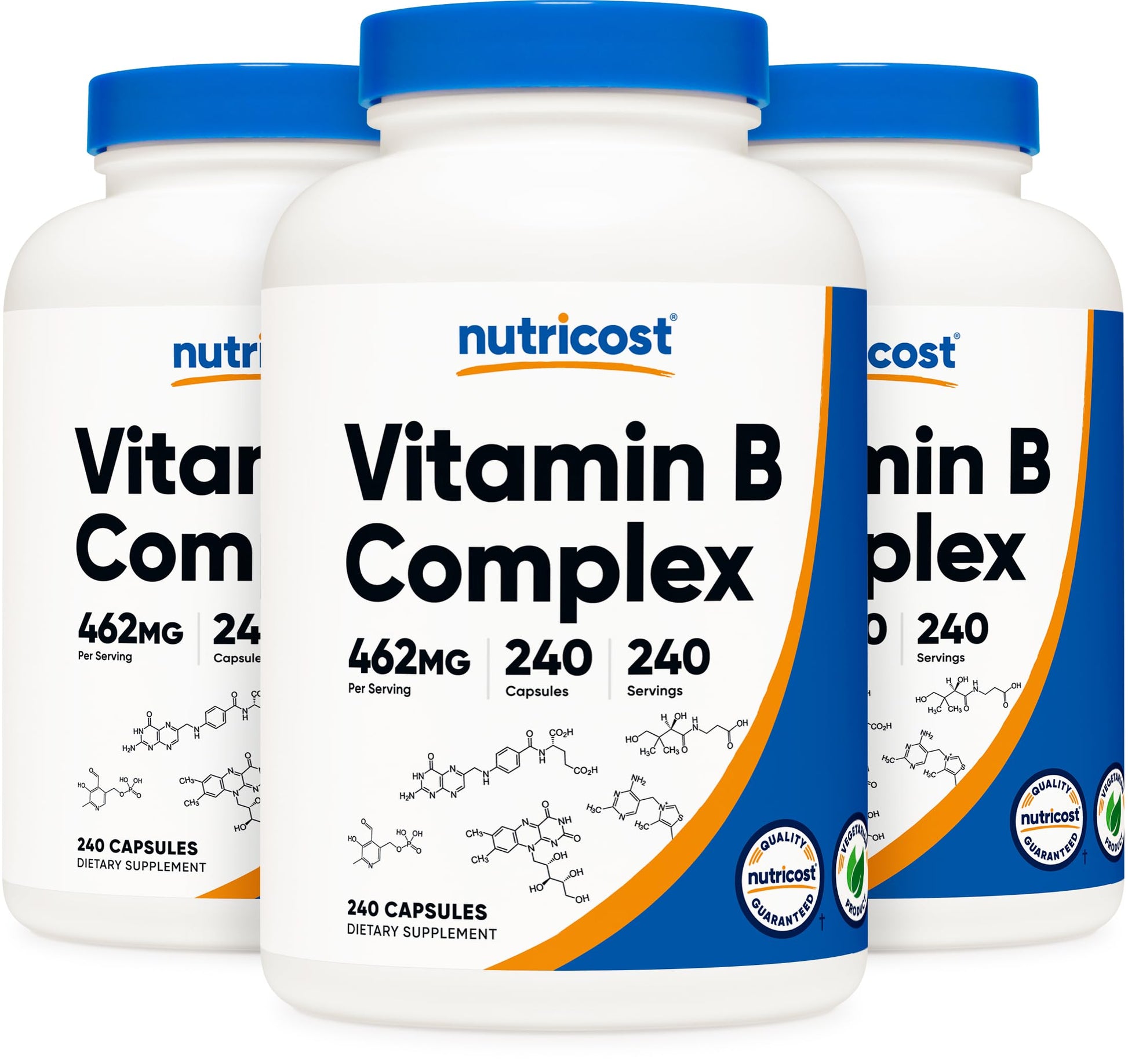 Nutricost Vitamin B Complex 462mg with Vitamin C, 720 Capsules