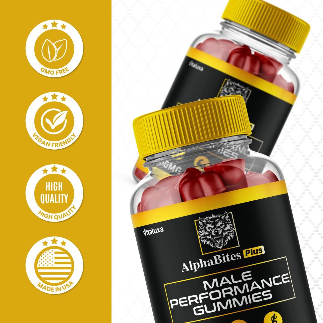 Vitaluxa Alpha Bites Gummies 120 Count
