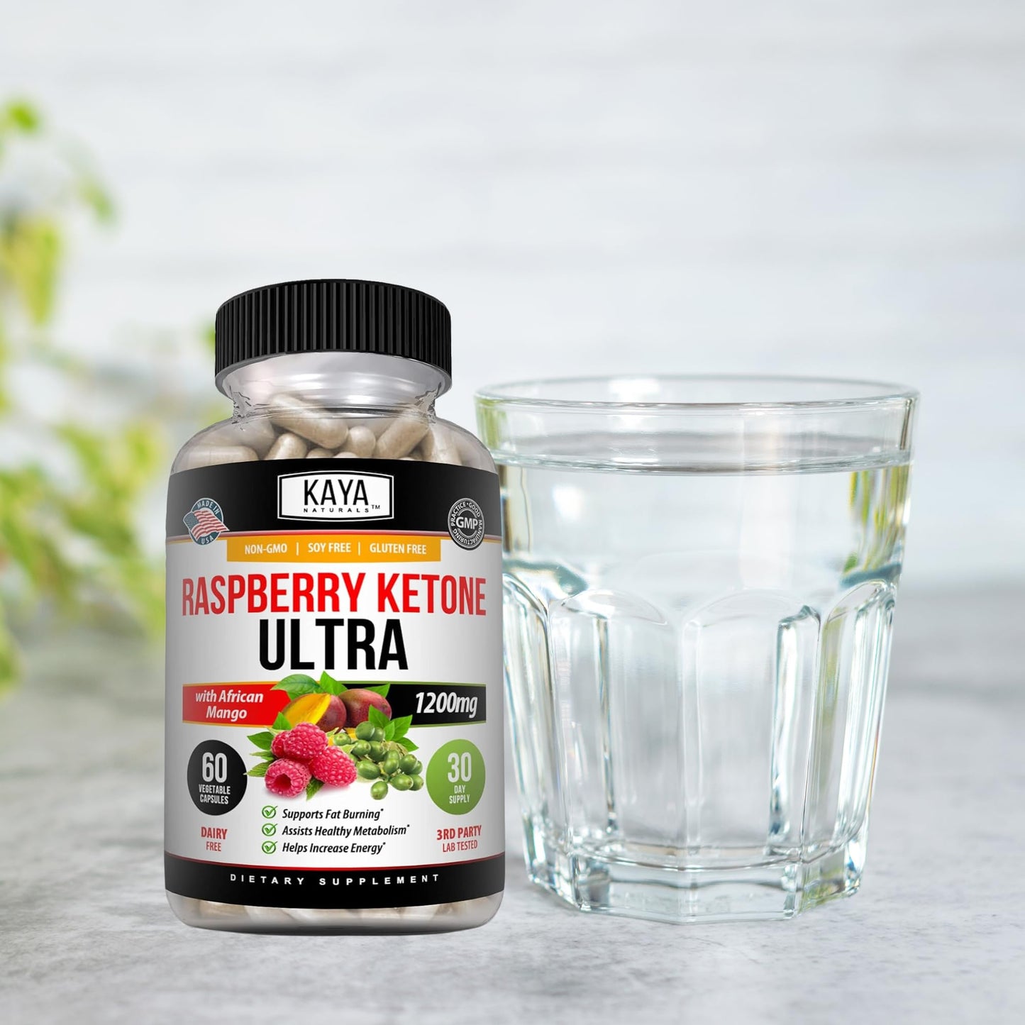 Kaya Naturals Raspberry Ketone Diet Capsule 60 Count