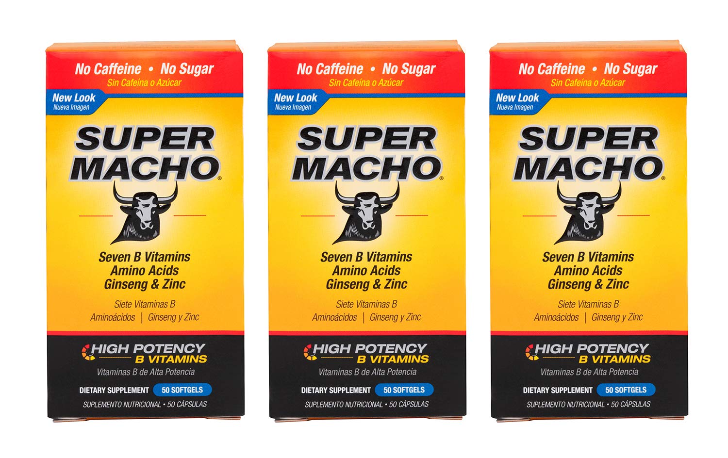 Super Macho Dietary Supplement with High Potency Zinc & 7 B Vitamins Softgel 150