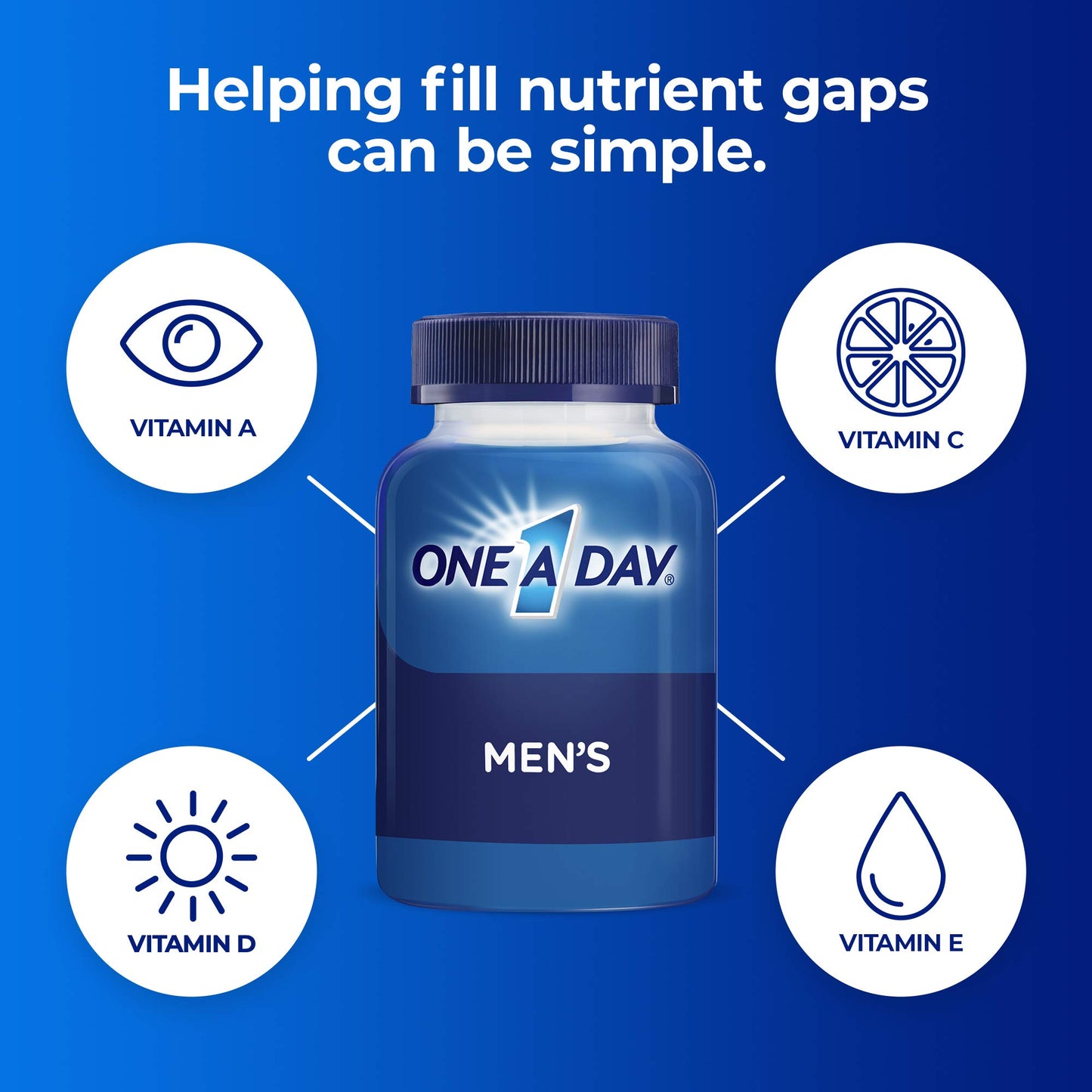 ONE A DAY Men's Pro Edge Complete Multivitamin, 200 Tablets