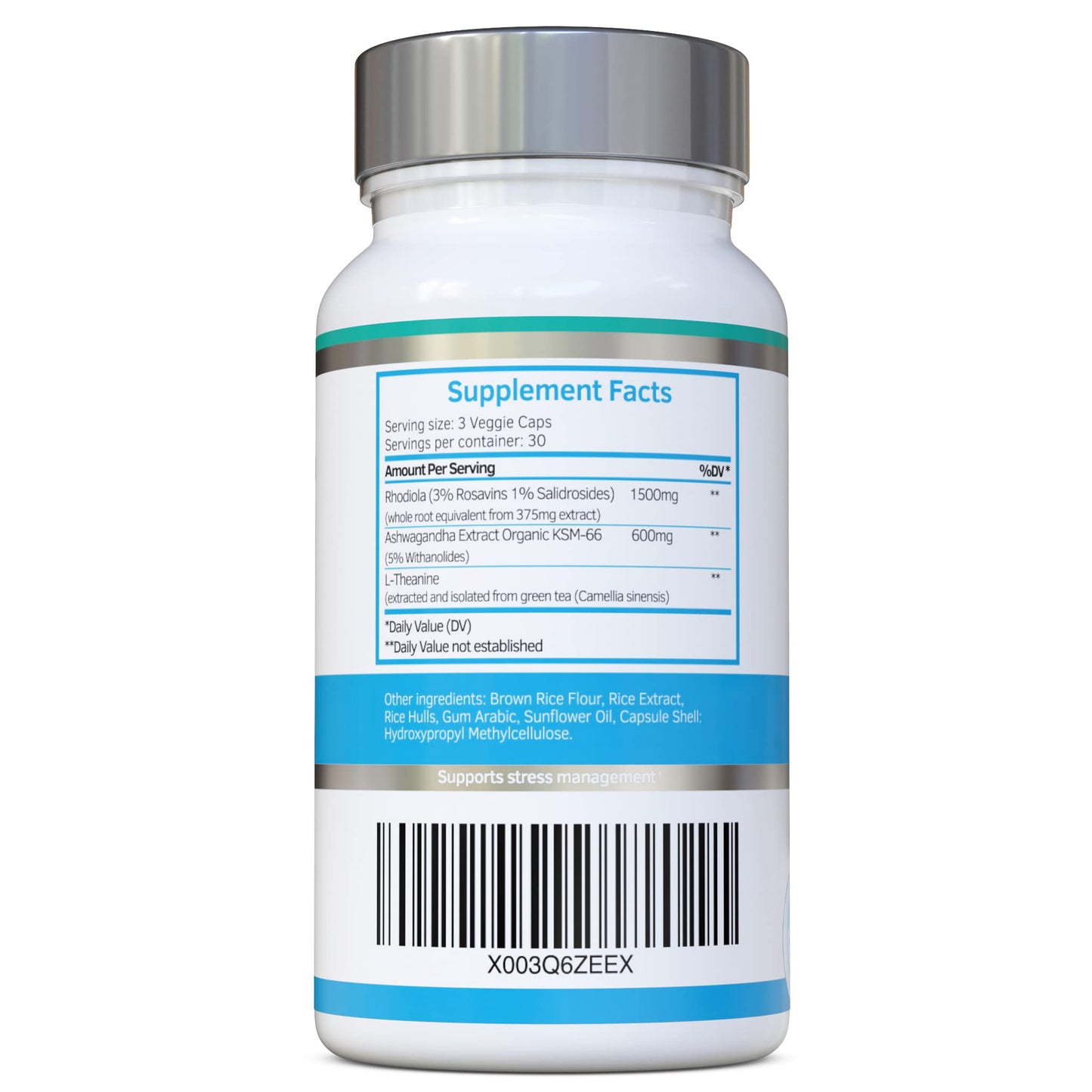 Swiss Bioenergetics Rhodiola & Ashwagandha with L-Theanine 90 Capsules
