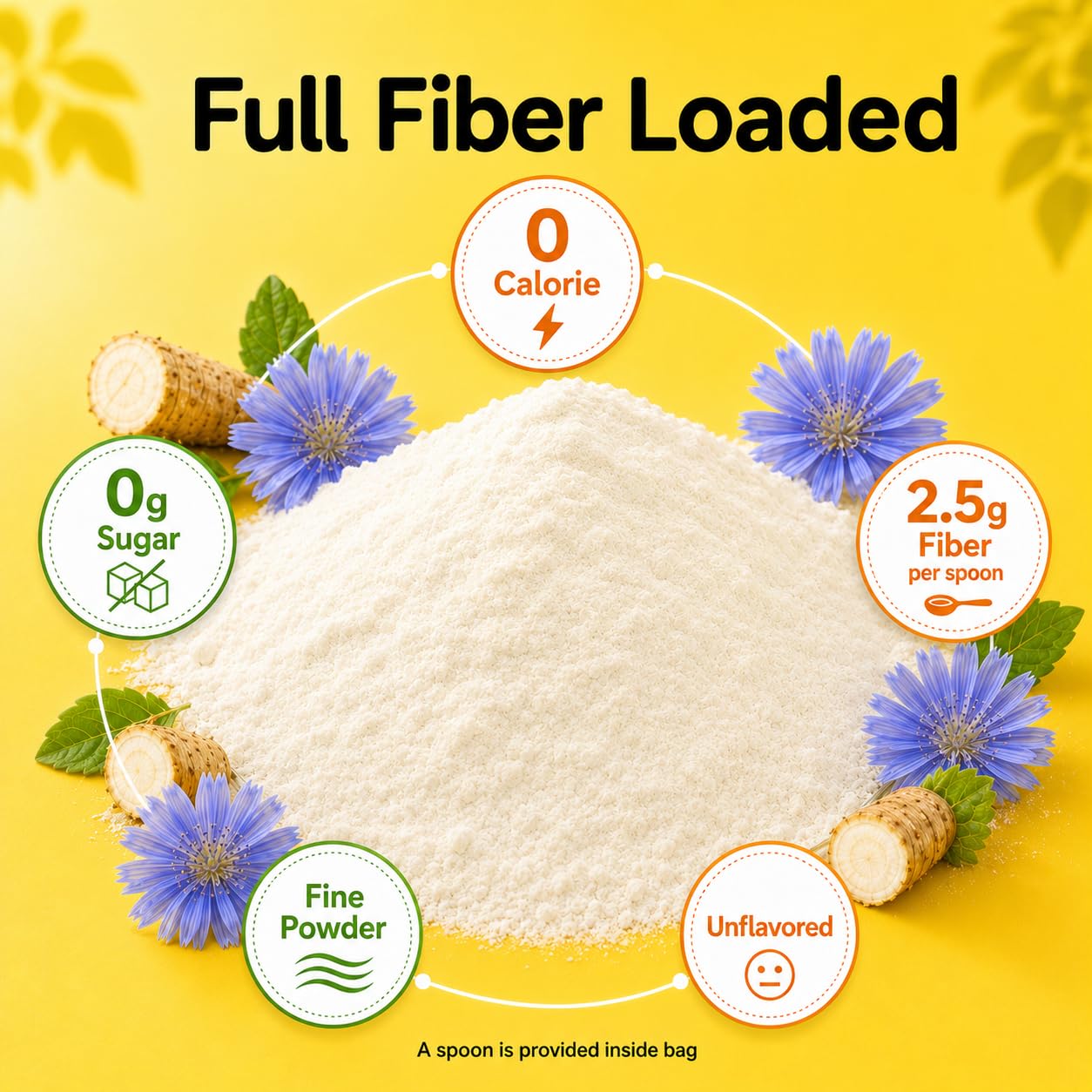 PureRootss Inulin Powder Fiber Supplement 16