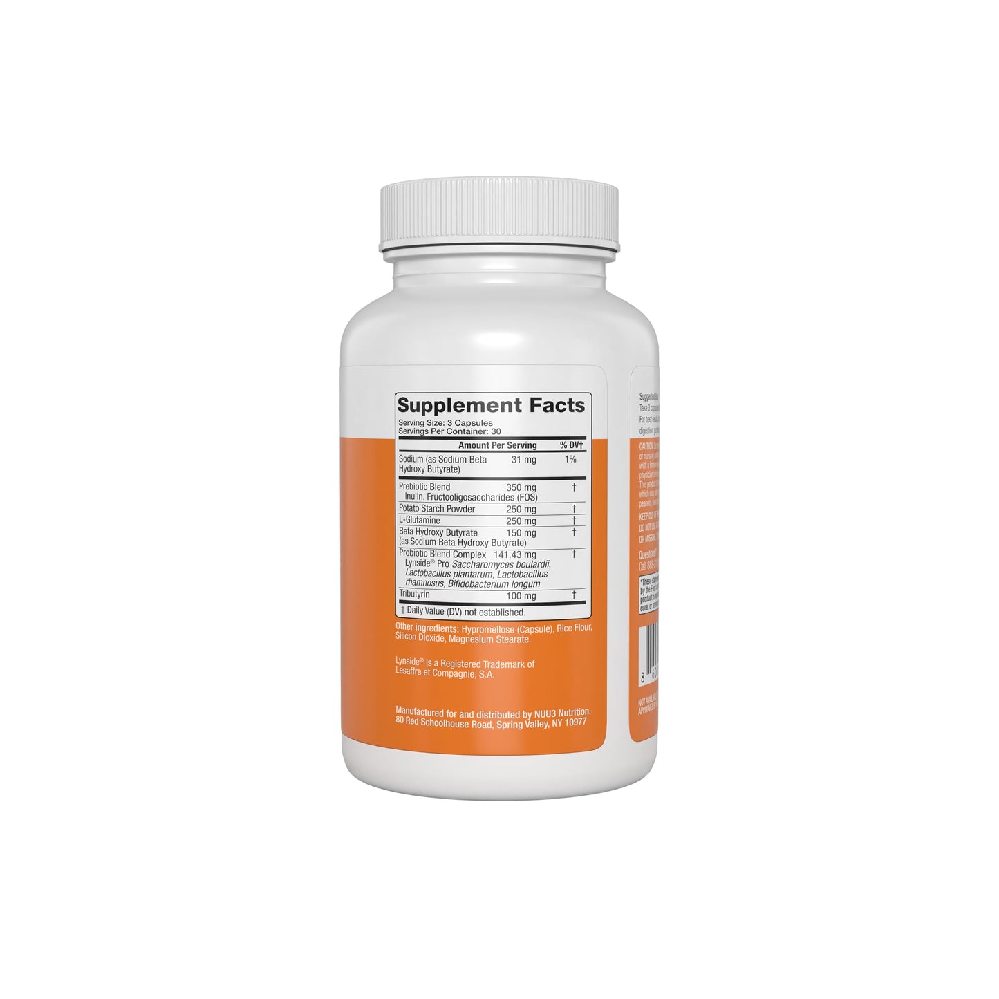 NUU3 Gut Health 365 Digestive Enzymes & Probiotic Supplement for Women & Men - Bloating & Digestion Relief - Supports Gut Microbiome & Healthy Immune Function, 90 Capsules