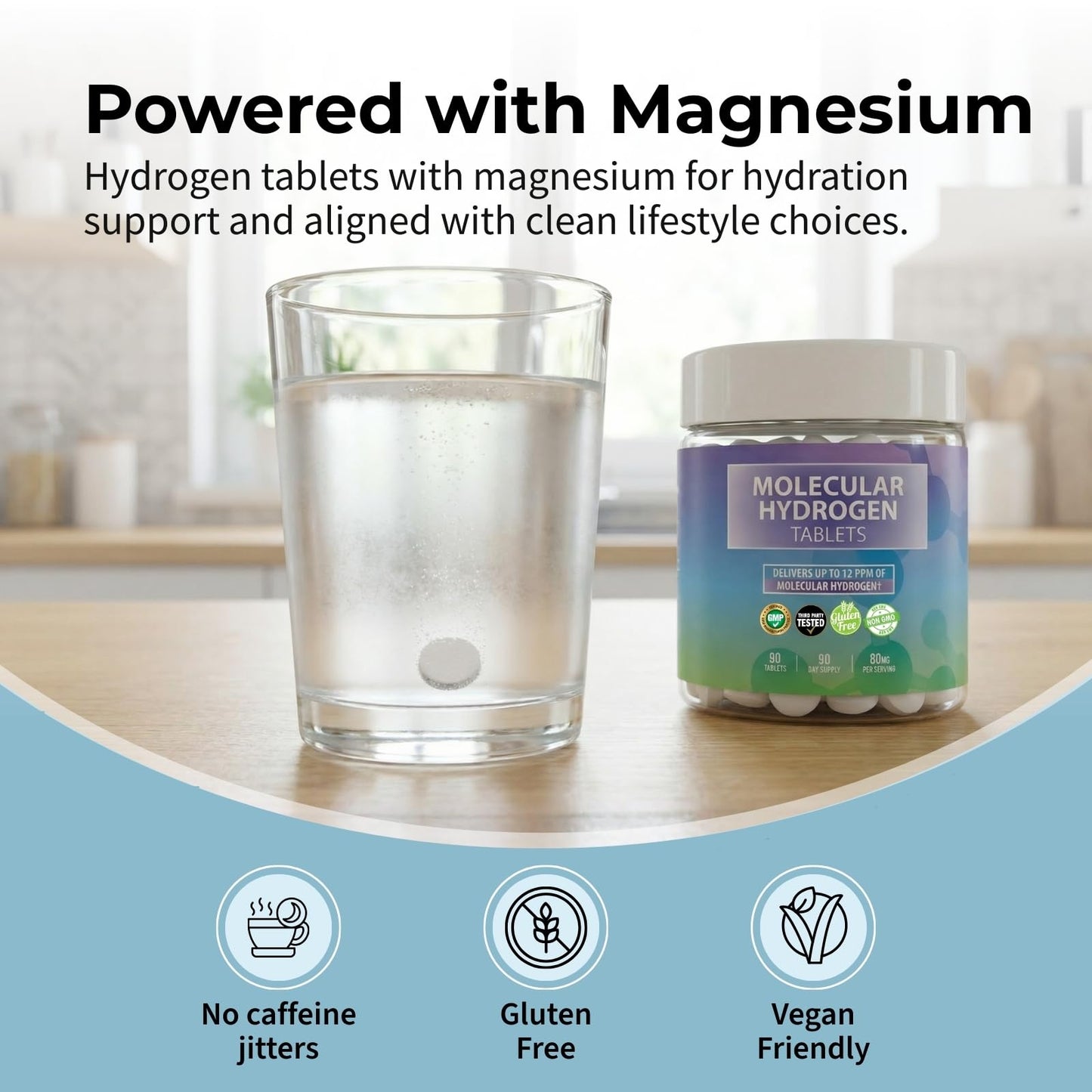 Body C.E.O. Hydrogen Water with Magnesium, 90 Tablets