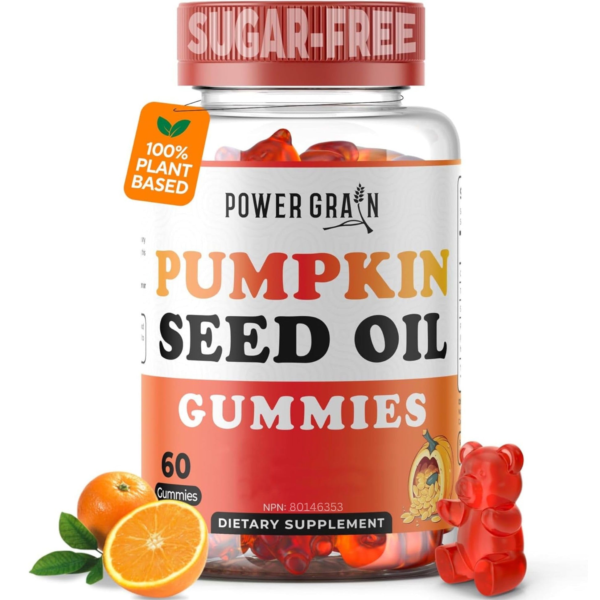Power Grain Sugar-Free Pumpkin Seed Gummies Gummy 1 Count