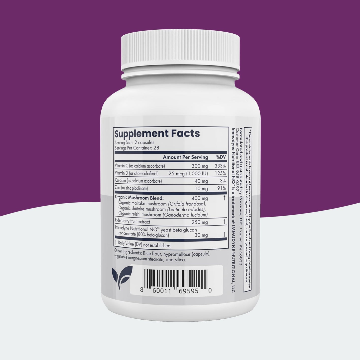 Previnex Immune Health Plus Advanced Immune Defense Capsules, 56 Count