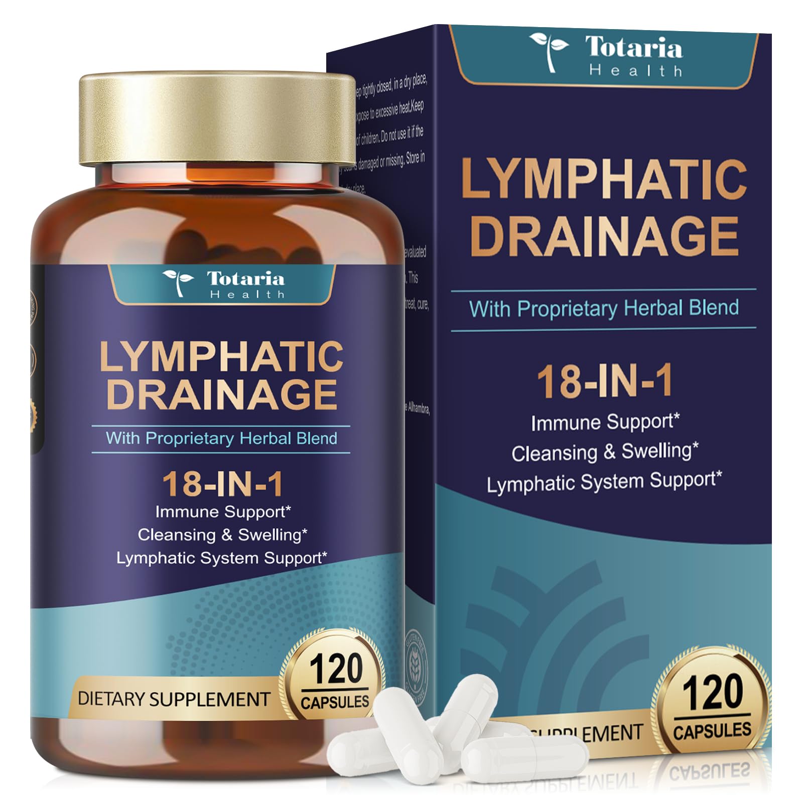 Totaria Lymphatic Drainage Capsule 120 Count
