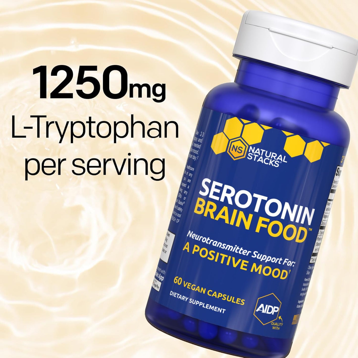 NATURAL STACKS MagTech Magnesium + Serotonin Brain Food Bundle Capsules, 2-Pack