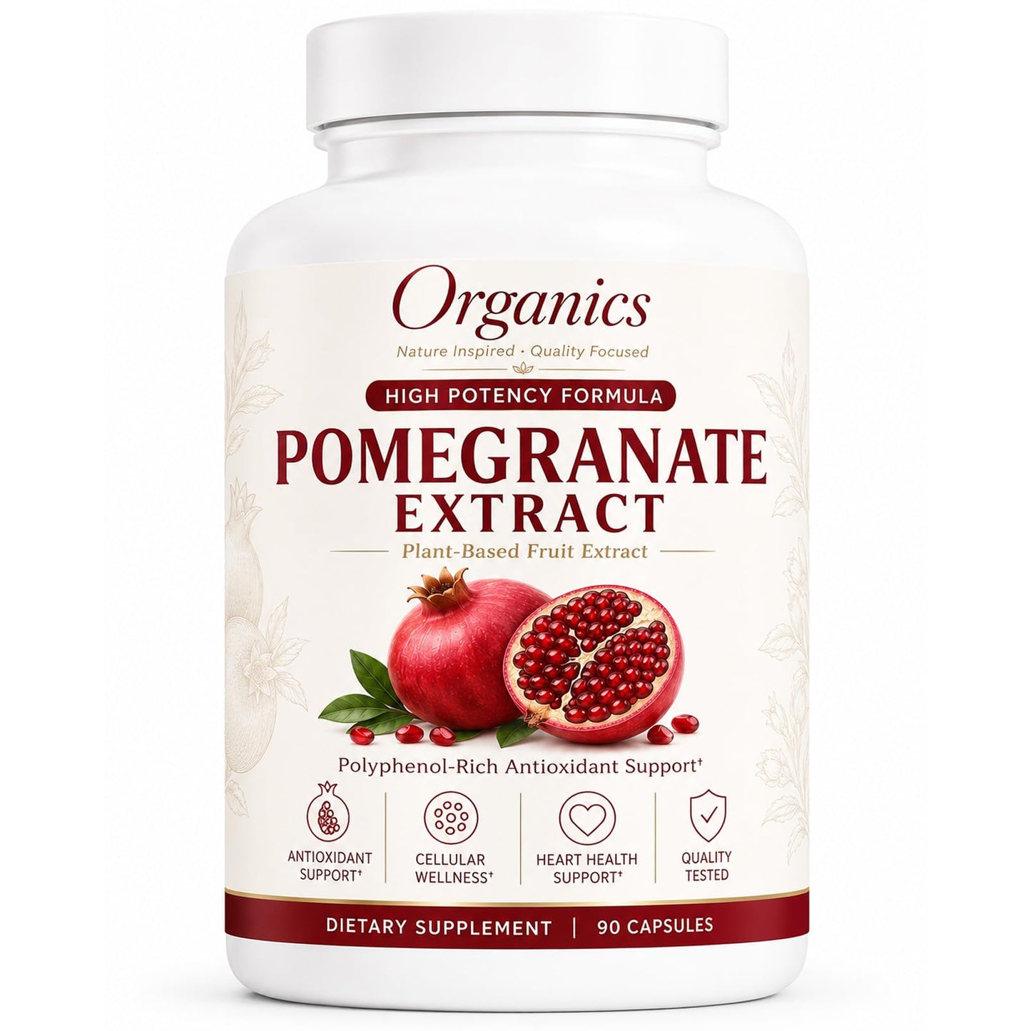 KYZTMHC Organic Pomegranate Extract Capsule 1 Count