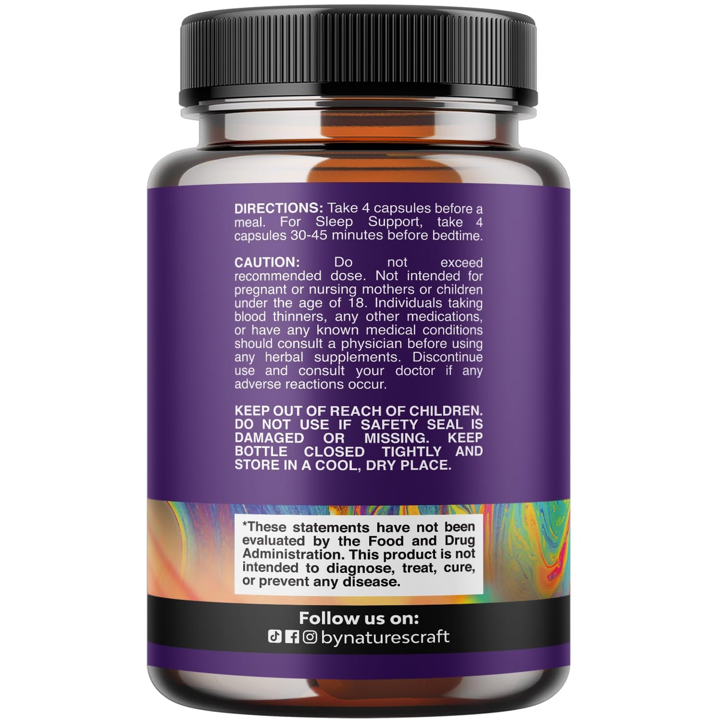 Natures Craft Magnesium Glycinate Supplement 500mg Capsule, 120 Count
