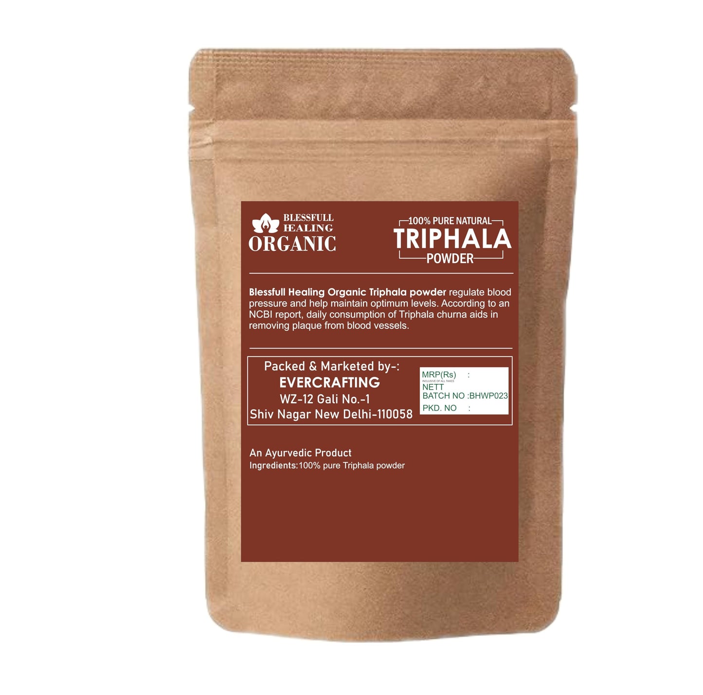Blessfull Healing Organic Triphala Powder, Pack of 3, 300 Grams