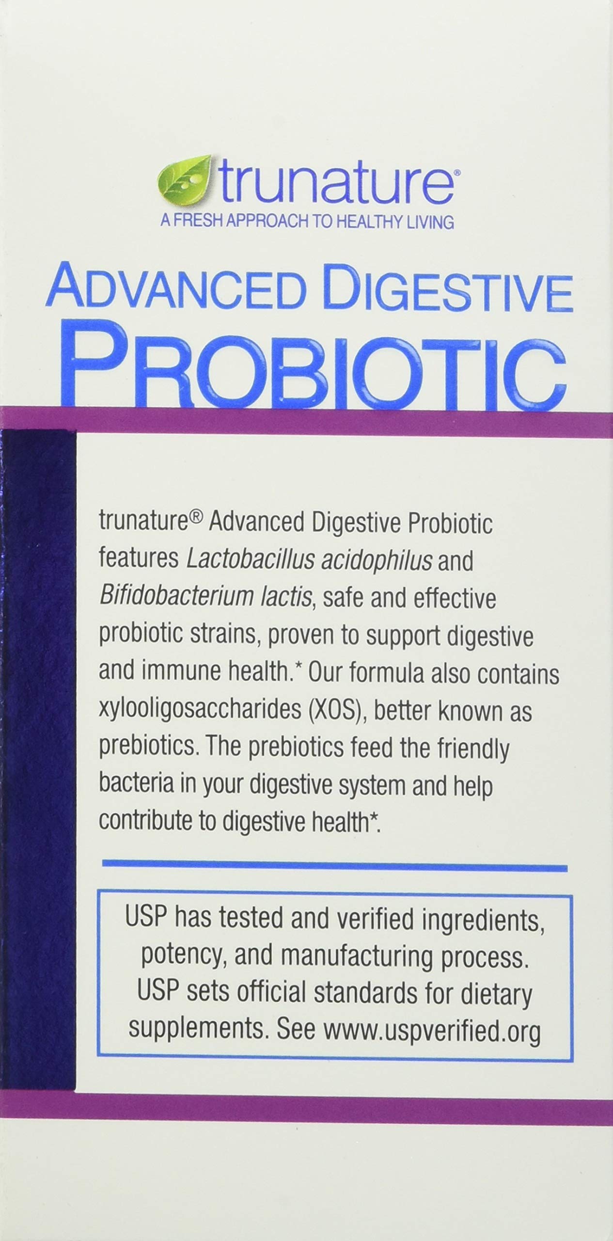 TruNature Advanced Digestive Probiotic Capsules 100 Count